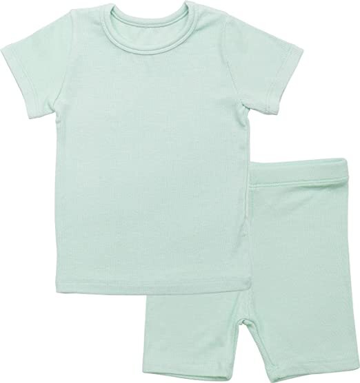 AVAUMA Baby Boys Girls Pajama Set Kids Toddler Snug fit Ribbed Rayon Sleepwear pjs for Daily Life Style - Amazon.jpg