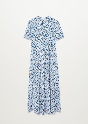 Blue floral print dress - Mango.jpeg