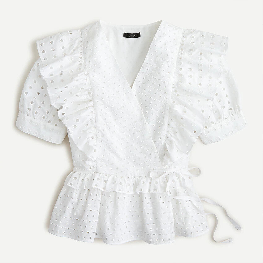 Eyelet, ruffle wrap top - JCrew.jpg