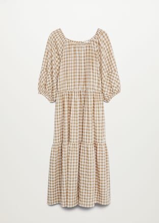 Frilled gingham check dress - Mango - MNG.jpeg