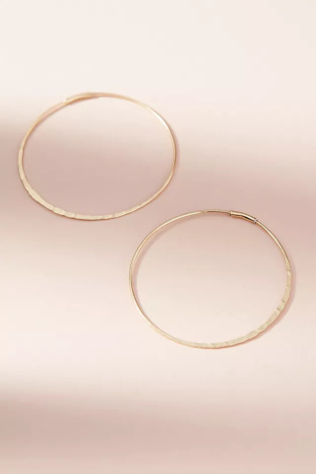 Gold hoop earrings - Anthropologie.jpg