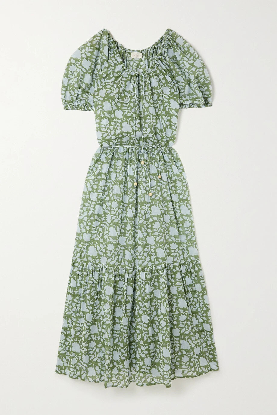 Green lotus-print belted maxi dress - Net A Porter.jpg