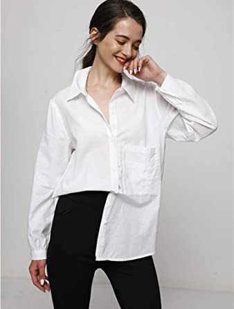 Minibee Women's Casual Cotton Linen Blouse Plus Size High Low Shirt Long Sleeve Tops - Amazon.jpg