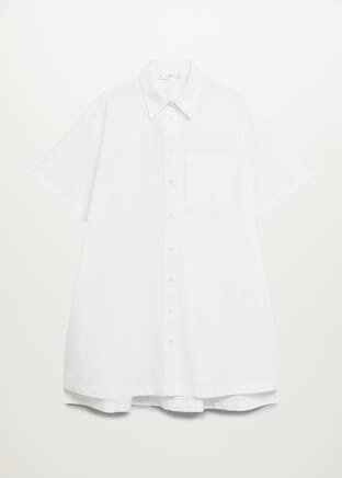 White cotton shirt-dress - Mango.jpeg