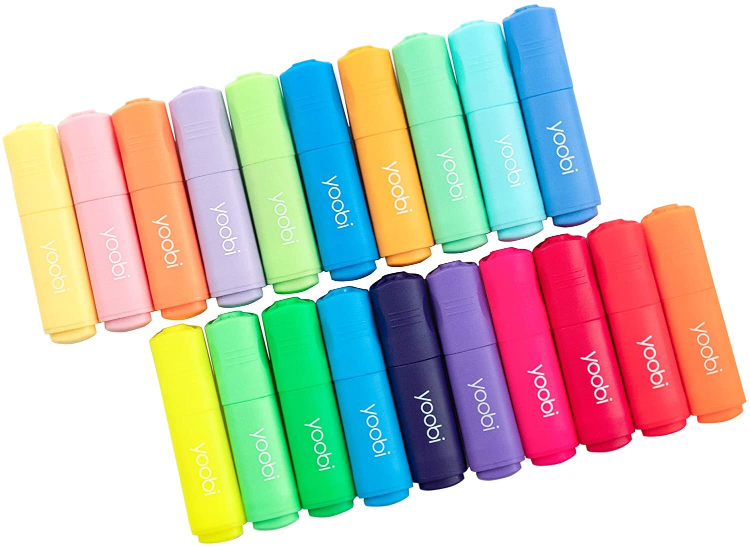 Yoobi | Mini Highlighters | Multicolor Variety Pack of 20 - Amazon.jpg