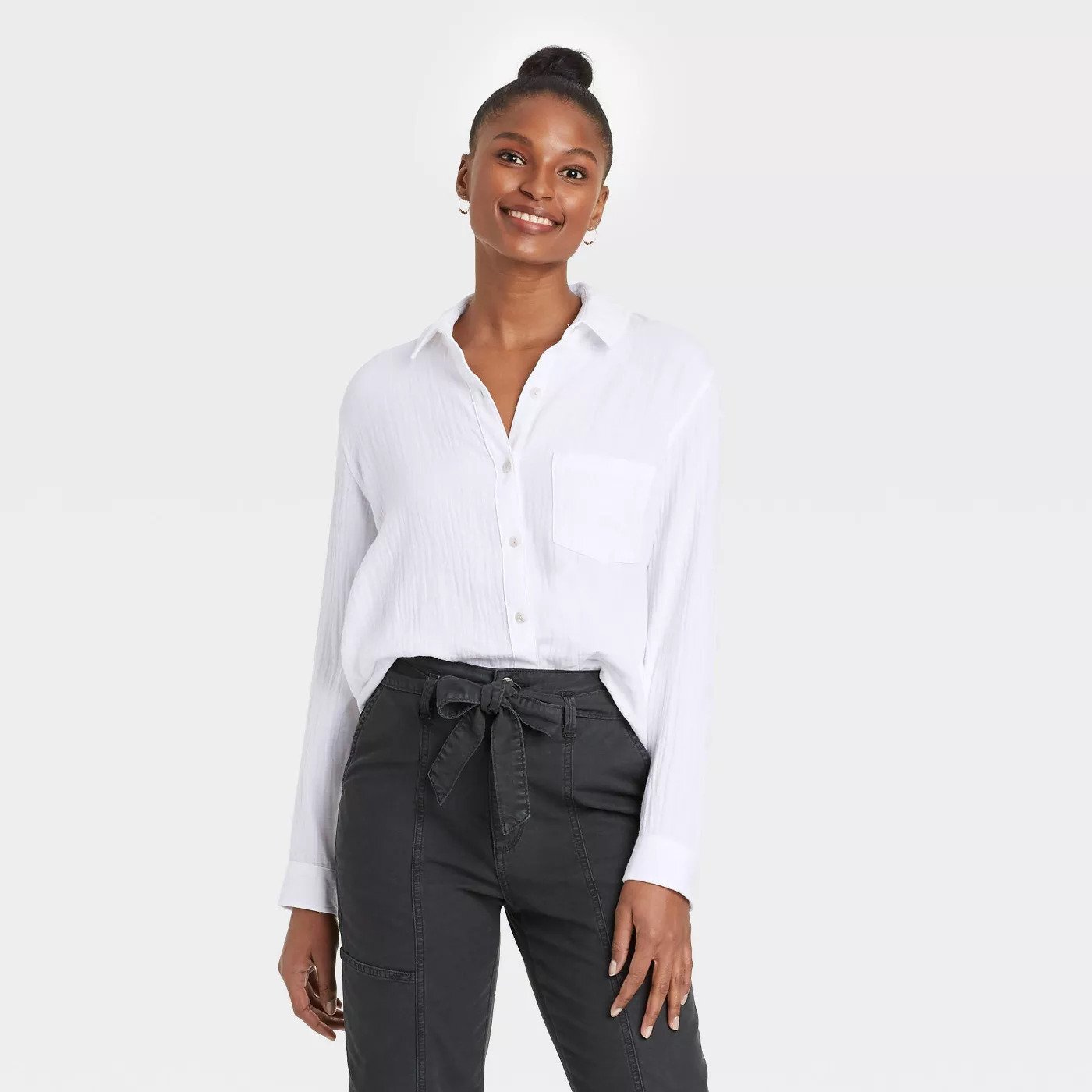 white linen button down blouse - Target.jpg