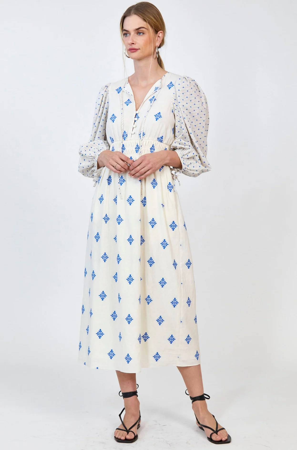 blue and white favorite spring dress