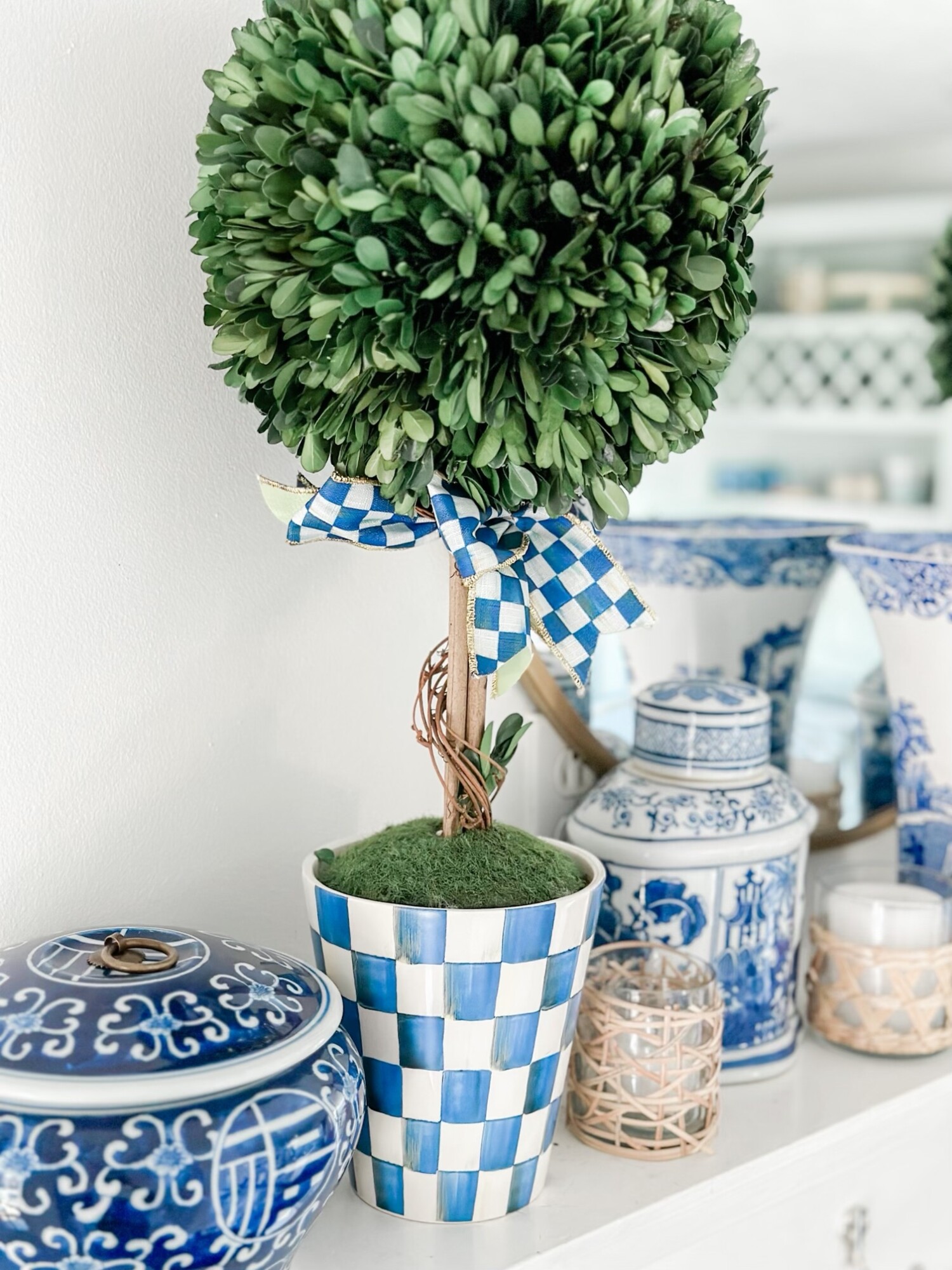 Topiary and Ginger Jars